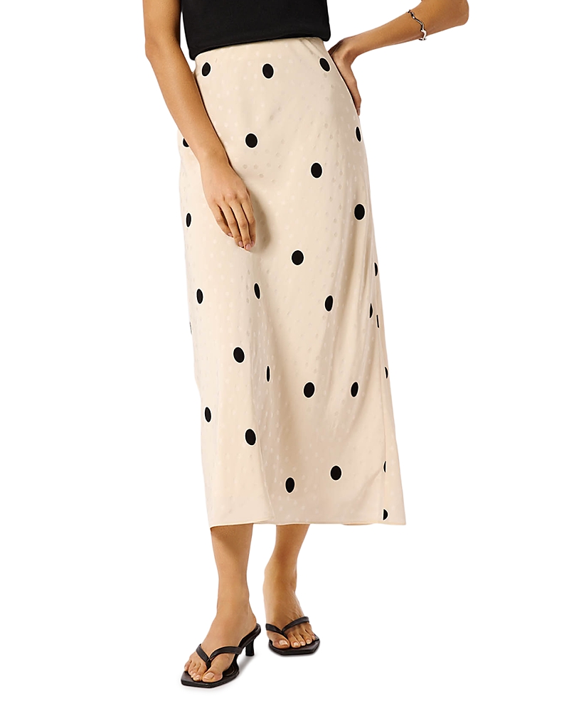 Whistles Jacquard Spots Midi Skirt
