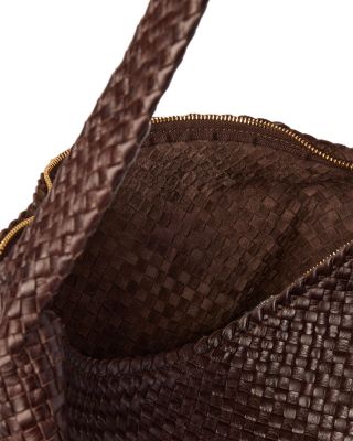 Woven Leather Shoulder Bag