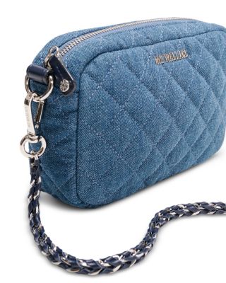 Crosby Mini Quilted Denim Crossbody Bag 