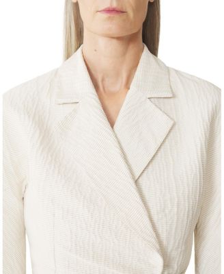 Belted Jacquard Jacket