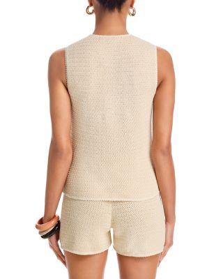 Mozart Crochet Texture V Neck Vest
