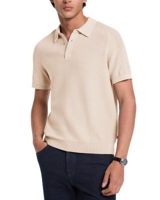 Regular Fit Textured Mouline Polo Shirt