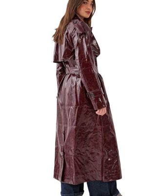High Shine Trench Coat