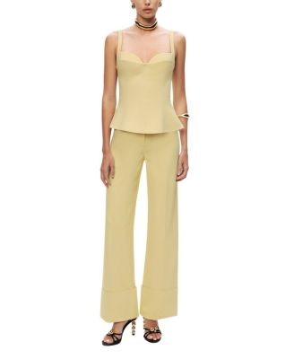 High-Waist Tailored Wide-Leg Pants