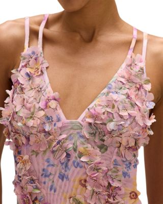 Embellished Mesh Maxi Dress