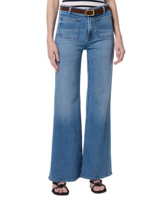 Kimberly Patch Pocket Flare Jeans in Adore