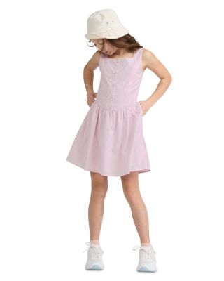 Girls' Faux Button Through Mini Dress - Little Kid, Big Kid