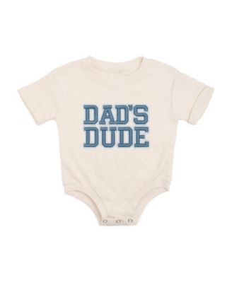 Boys' Dad's Dude Patch Short Sleeve Romper - Baby