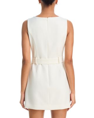 Azra Twill Belted Mini Dress