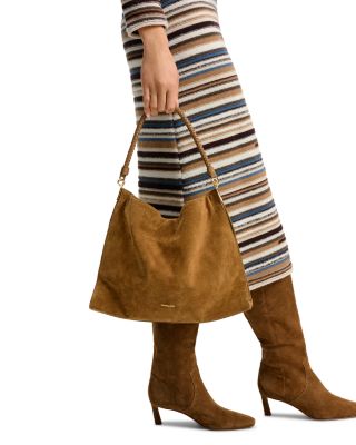 Vida Medium Suede Shoulder Bag
