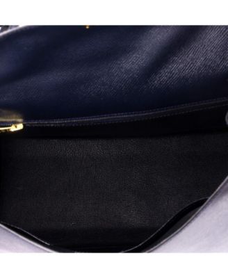 Kelly 32 Handbag Blue Courchevel with Gold Hardware