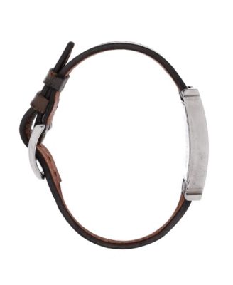 Heure H Quartz Watch in Stainless Steel and Leather 26mm