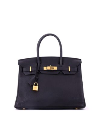 Birkin 30 Handbag Black Togo with Gold Hardware