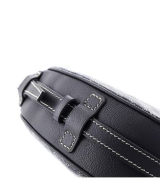   Hirondelle Shoulder Bag Coated Canvas and Leather