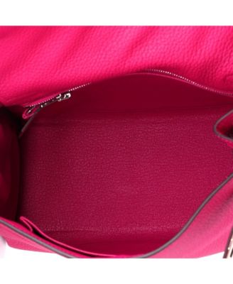 Kelly 25 Handbag Pink Togo with Palladium Hardware