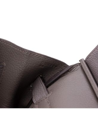 Birkin 35 Handbag Grey Togo with Rose Gold Hardware