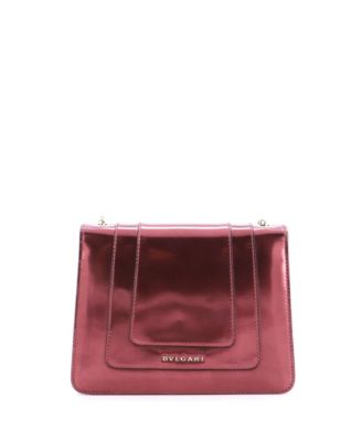  Small Serpenti Forever Square Shoulder Bag Metallic Leather