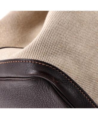 36 Garden Party Tote Toile and Leather