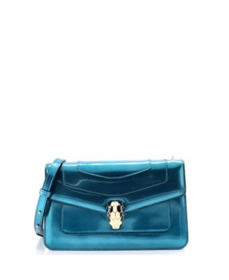  Small Serpenti Forever Shoulder Bag Metallic Leather