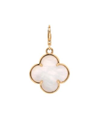  Magic Alhambra Pendant Charm 18K Gold and Mother of Pearl