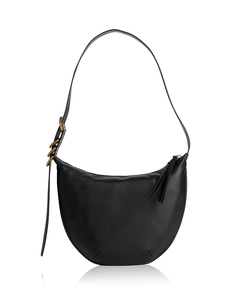 rag & bone Mercer Medium Black Leather Hobo Bag