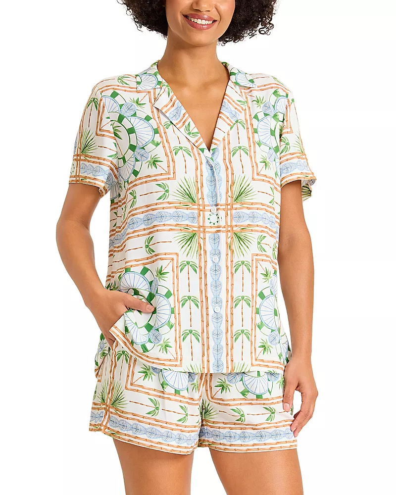 Tommy Bahama Poolside Palms Camp Shirt Cover Up
