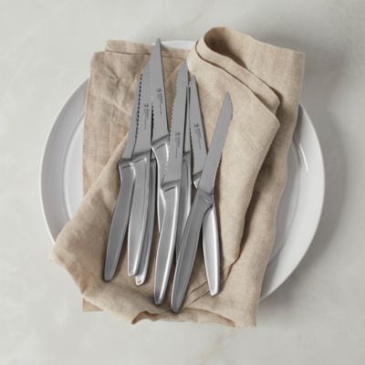 8-Piece Stainless Steel Serrated Steak Knife Set