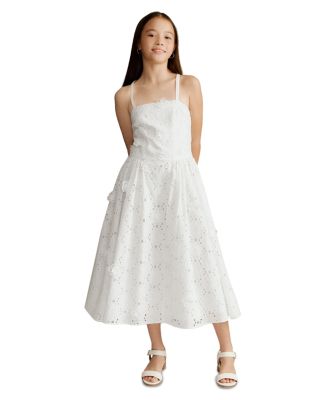 Girls' Estie Broderie Midi Dress - Little Kid, Big Kid