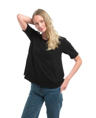  Elbow Sleeve Trapeze Top