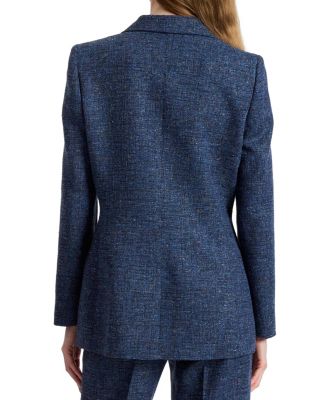  Rowan Double Breasted Blazer in Modern Donegal Fabric