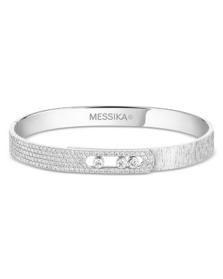 Messika 18K Yellow Gold Diamond Move Noa Bangle Bracelet
