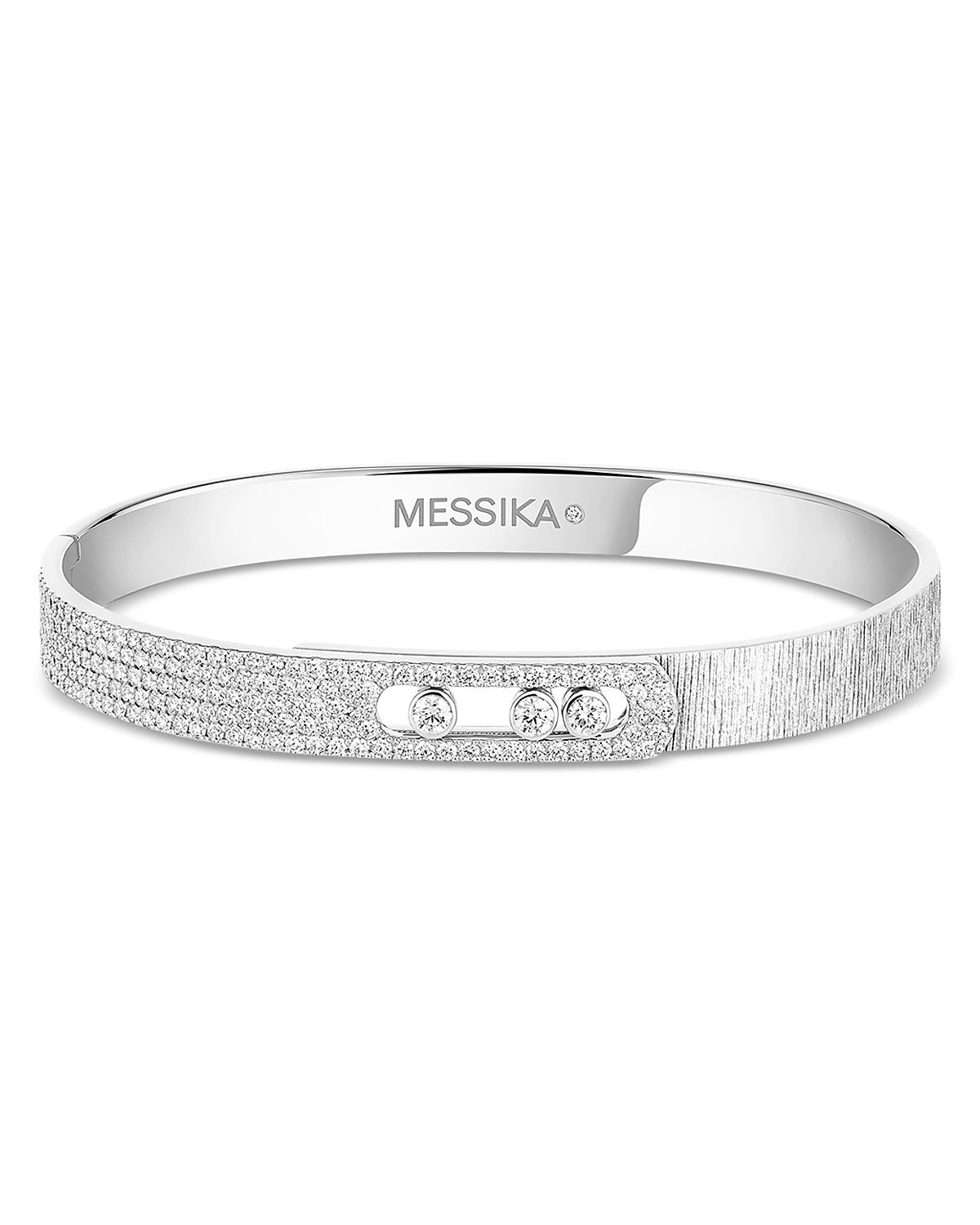 Messika 18K Yellow Gold Diamond Move Noa Bangle Bracelet