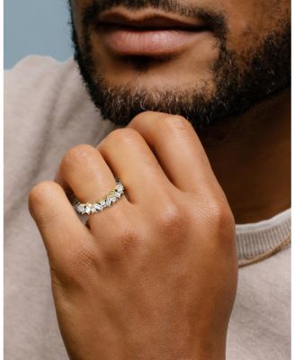  Mixed Shape Eternity Band in 18K Yellow Gold, 1.96ctw Lab Grown Diamonds