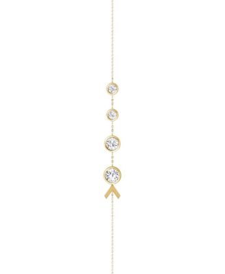  Arrow Station Bracelet in 14K Gold, 0.85ctw Round Brilliant Lab Grown Diamonds