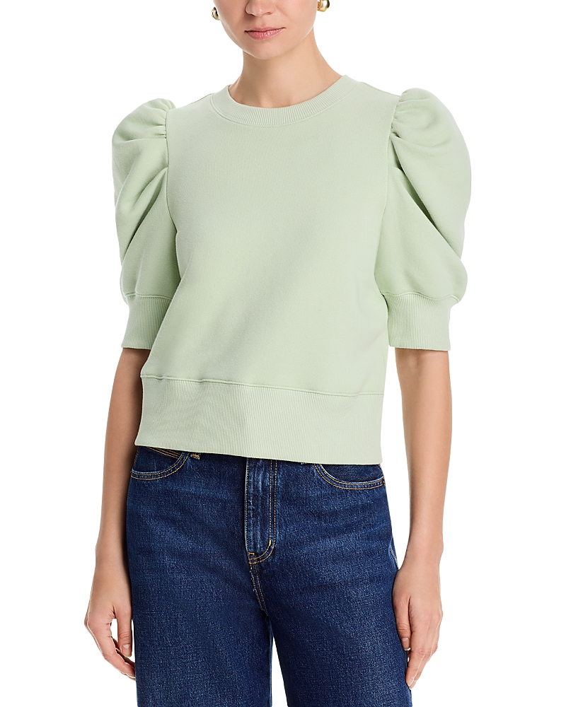 Alice And Olivia Tyler Puffed Sleeve Sweatshirt