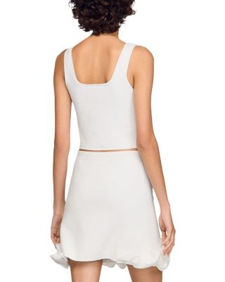 Calice Floral Knit Crop Top