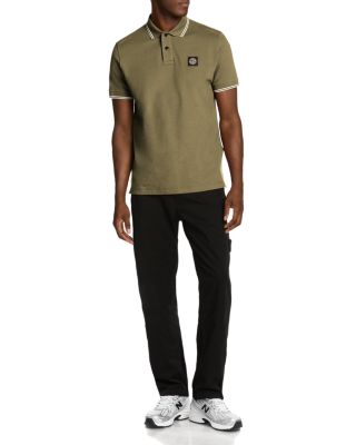 Slim Fit Stretch Pique Tipped Polo Shirt