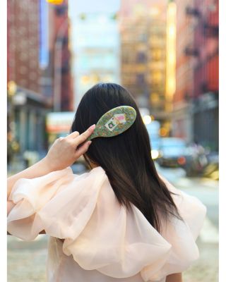 Large Amazing Hair Day Brush - Flower Mahjong