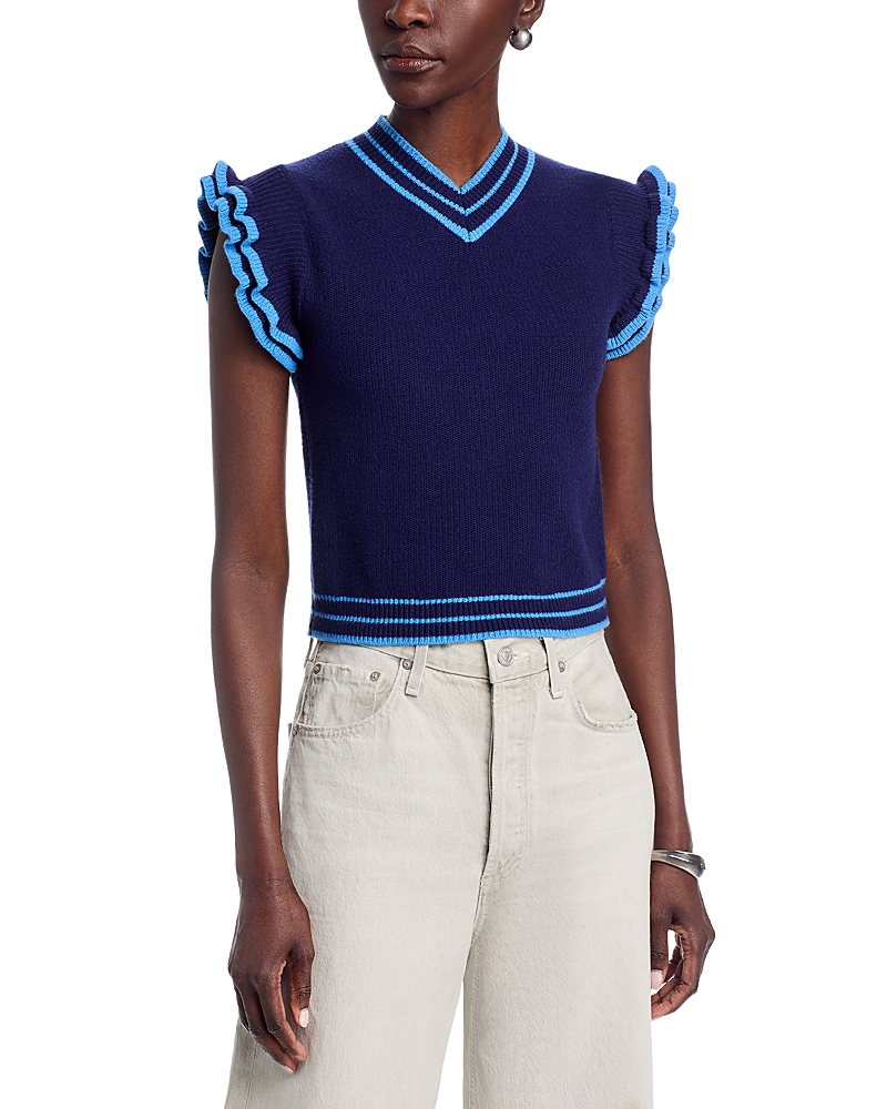 Area Stars Trim Knit Top