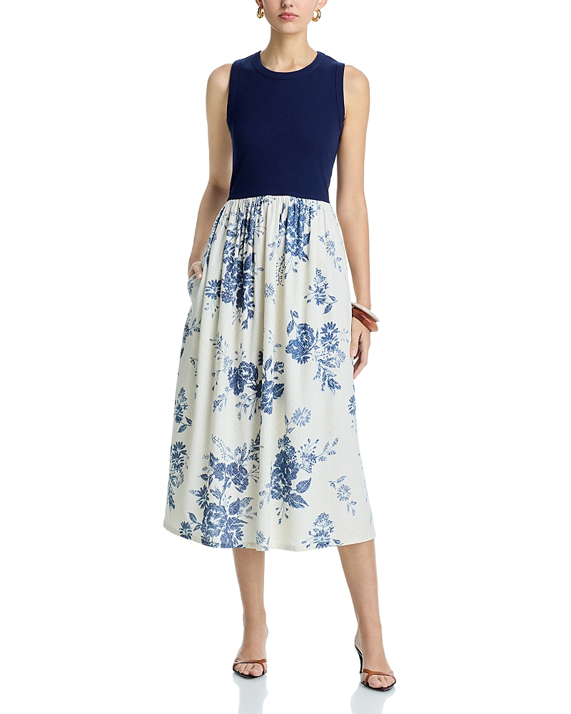 Single Thread Round Neck Sleeveless Dress