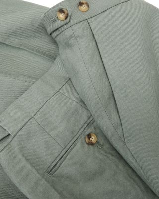 Atlantic Tailored Fit Linen Twill Suit Trousers