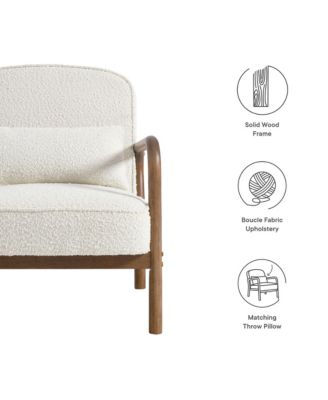  Charlie Boucle Upholstered Armchair