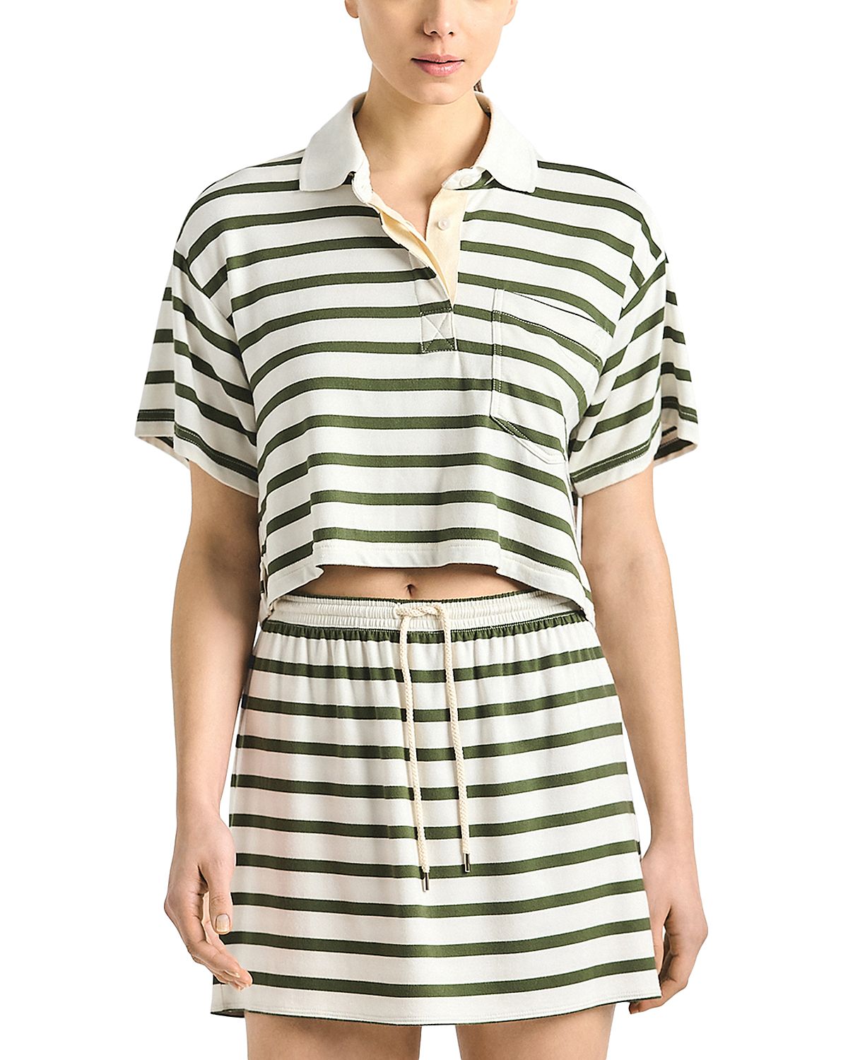 Derek Lam 10 Crosby Melina Striped Skirt