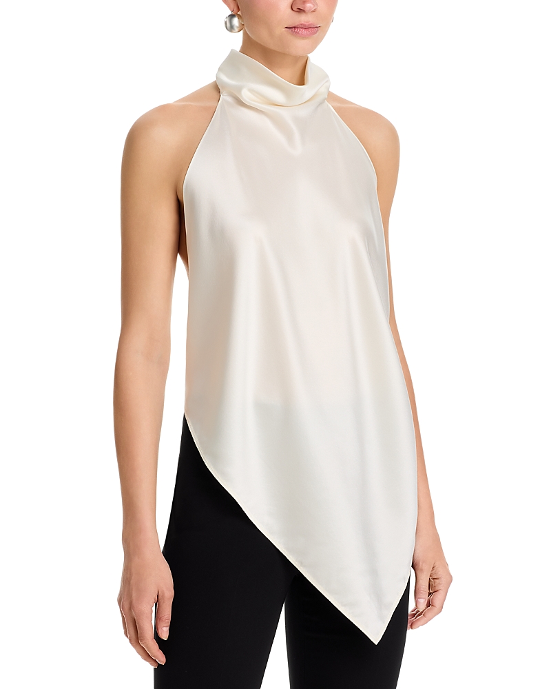 Helmut Lang Silk Tie Scarf Top