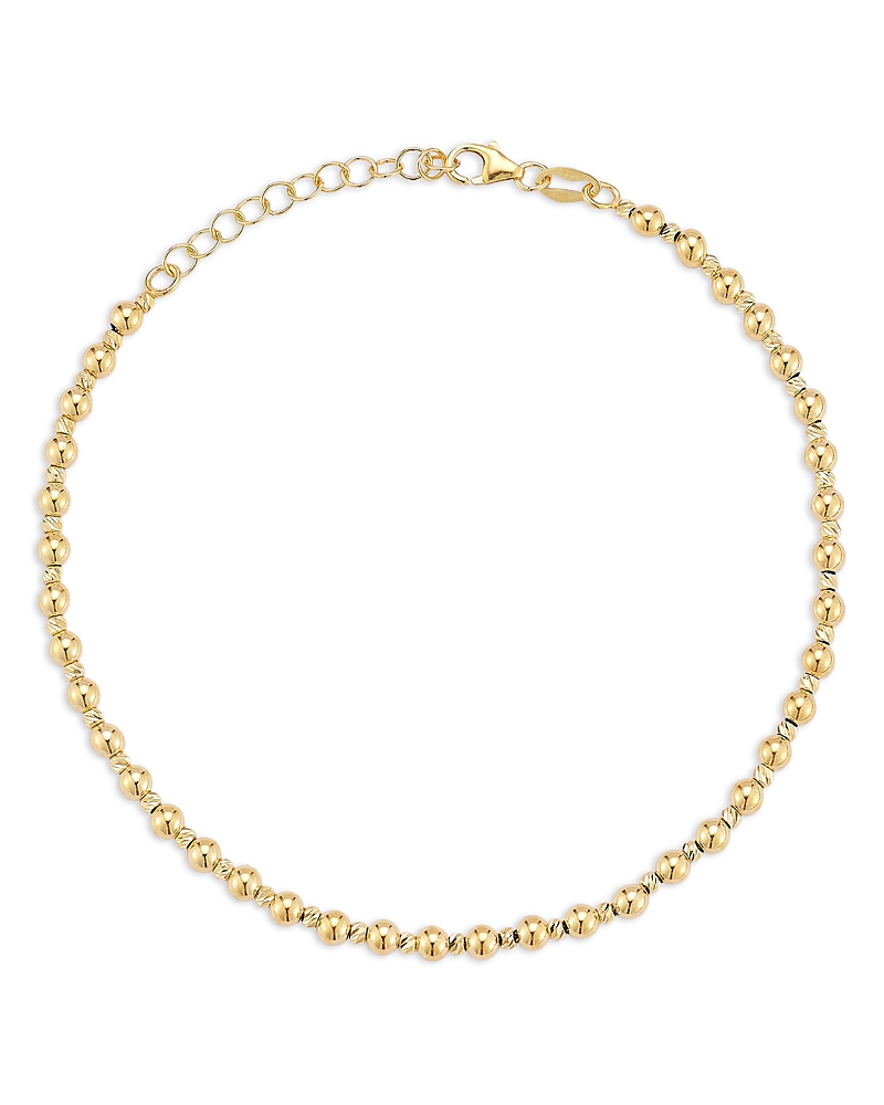 Bloomingdale's Fine Collection Polished Ball Link Bracelet in 14K Yellow Gold
