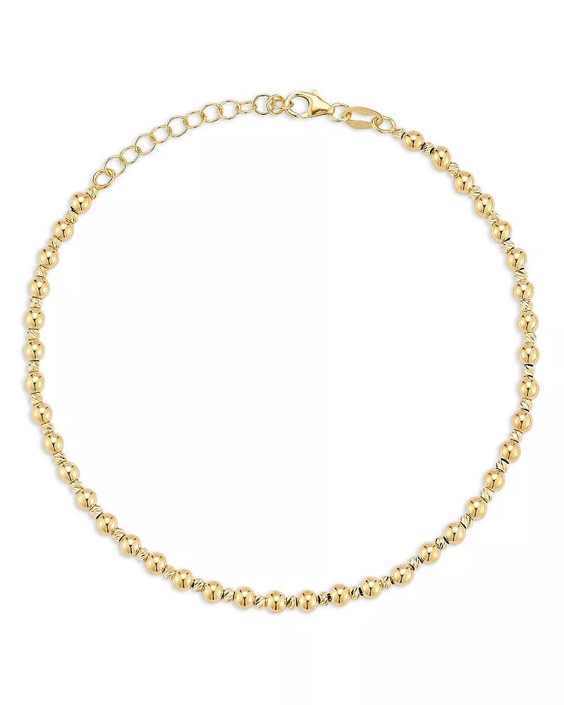 Bloomingdale's Fine Collection Polished Ball Link Bracelet in 14K Yellow Gold
