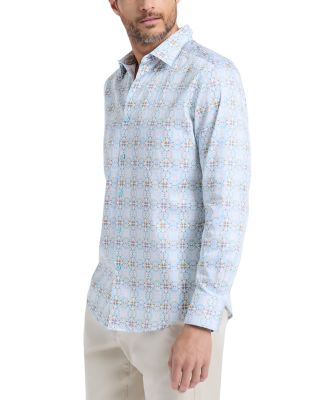 Runnymede Printed Long Sleeve Woven Shirt