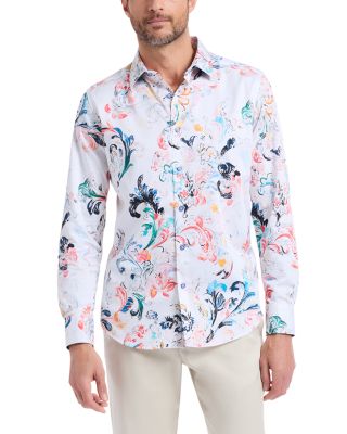 Aldersgate Printed Long Sleeve Woven Shirt