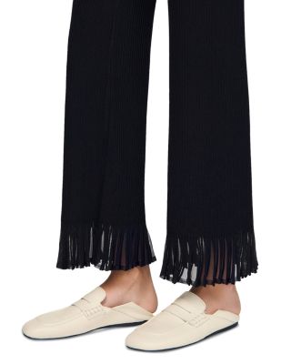 Ruffled Knit Trousers