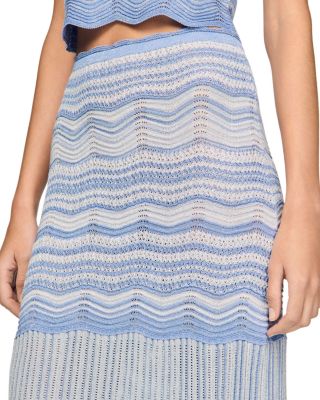 Davinna Long Decorative Knit Skirt